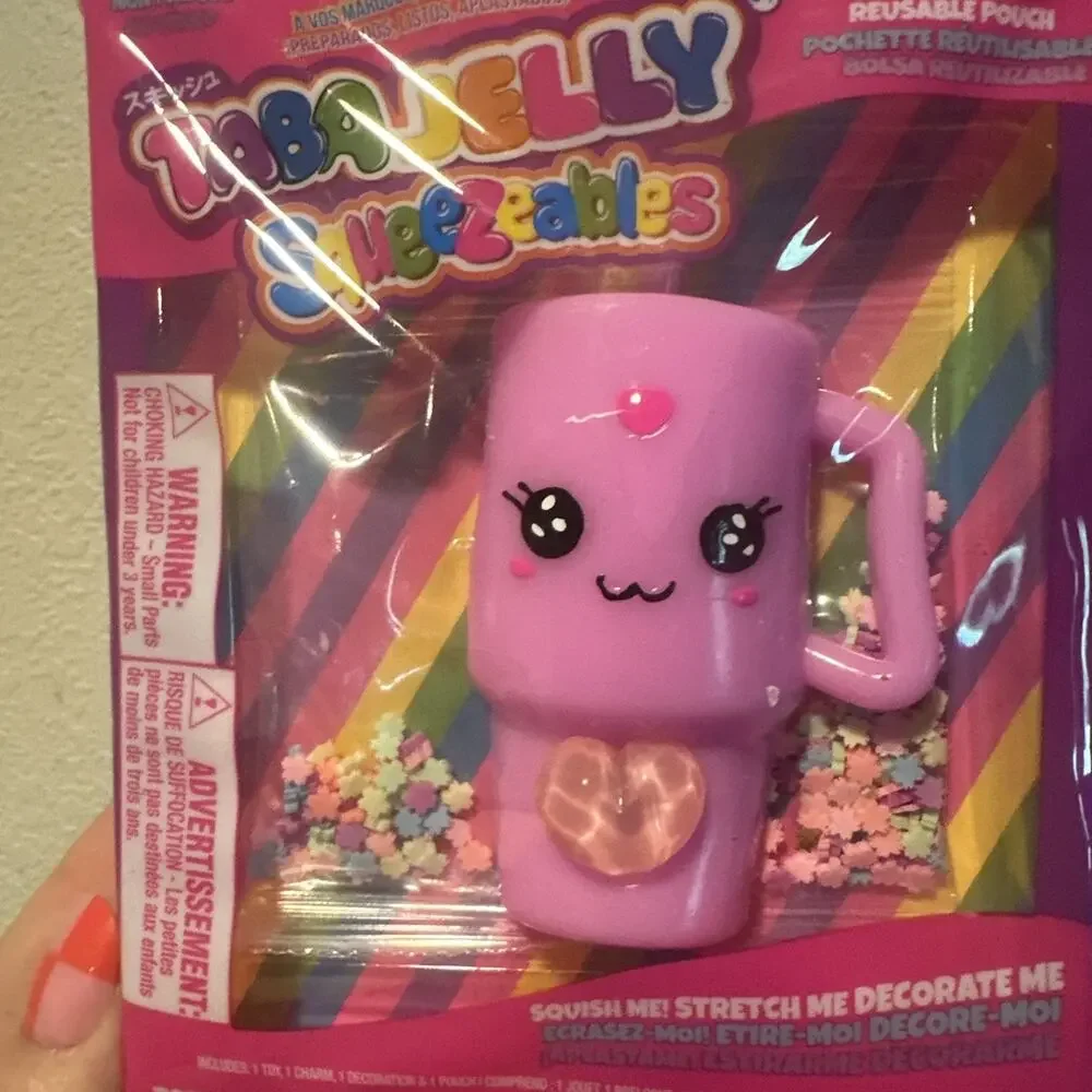 Taba Jelly Squeezable Stanley Cup. Viral Squishy Toy Comes With Pouch. Scented